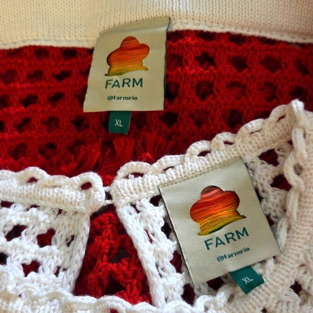 Farm Rio NWOTs Striped Crochet Skirt Set - Picture 12 of 12